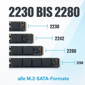 Alle M.2-Längen 2230 bis 2280