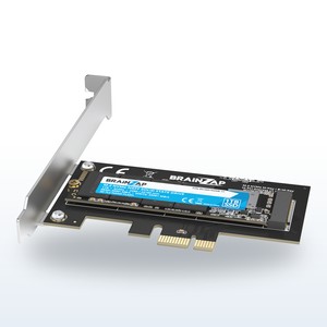 BRAINZAP NVMe-Adapterkarte mit Slotblende Produktansicht