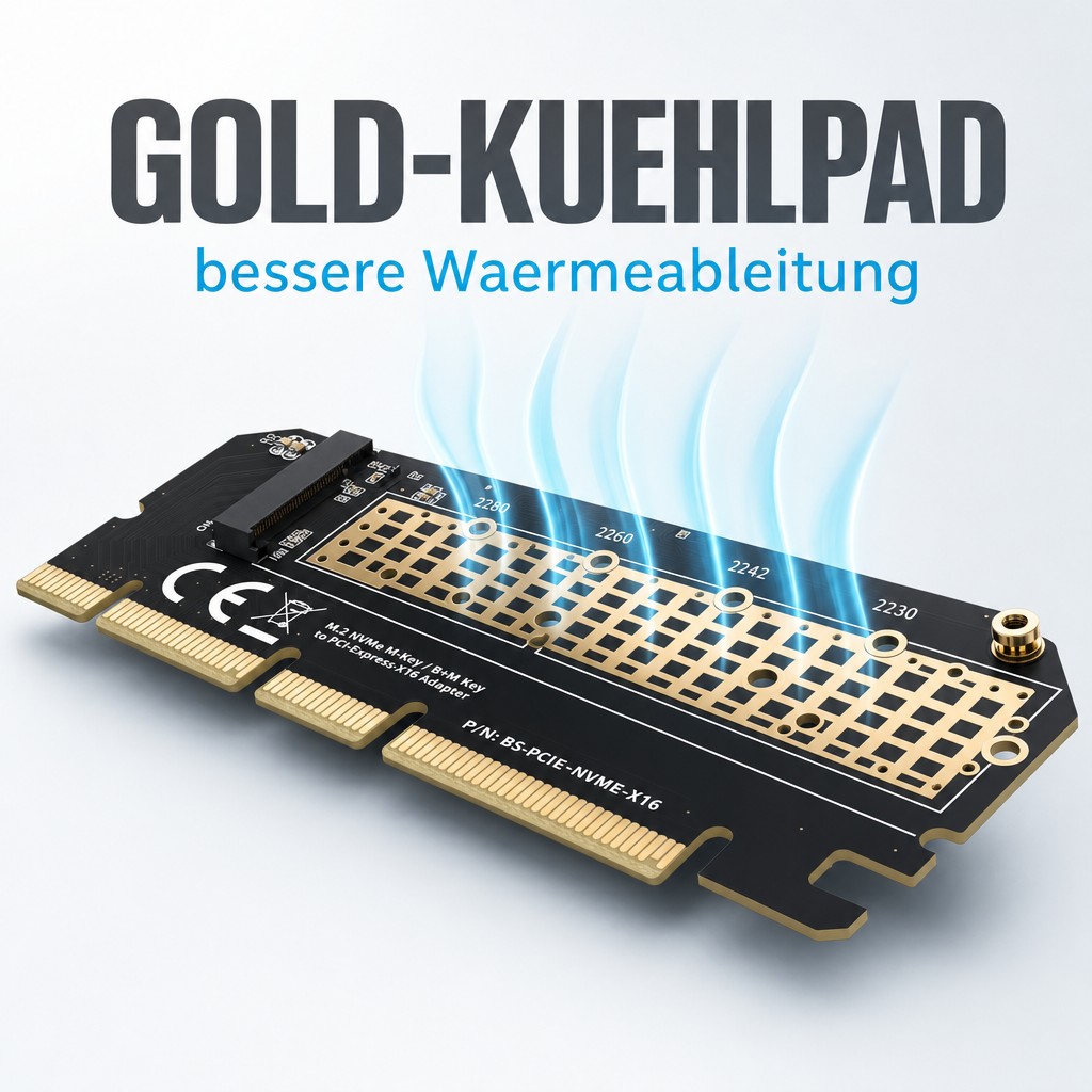 BRAINZAP adapter nvme x16