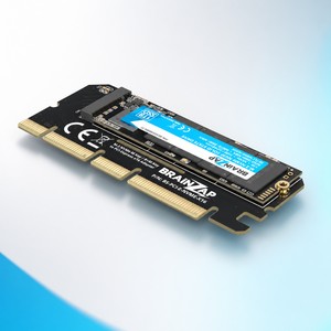 BRAINZAP NVMe-x16-Adapterkarte Produktansicht