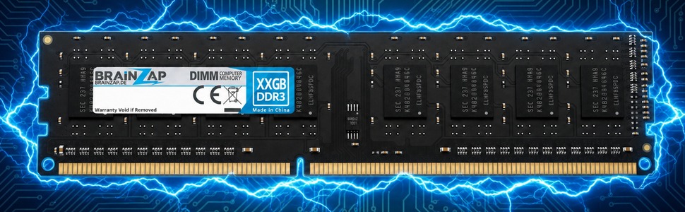 DDR3 DIMM Modul mit elektrischem Schutzfeld