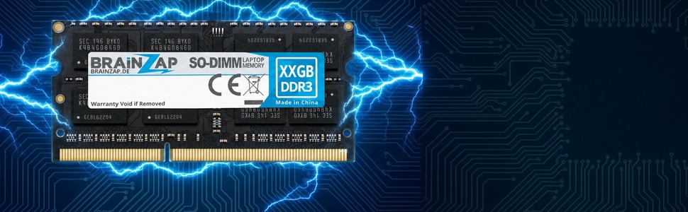 DDR3 SO-DIMM Modul mit elektrischem Schutzfeld